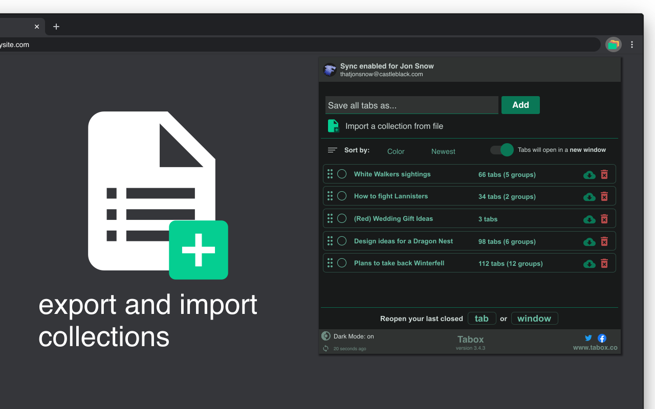 Tabox - Save and Share Tab Groups gallery image