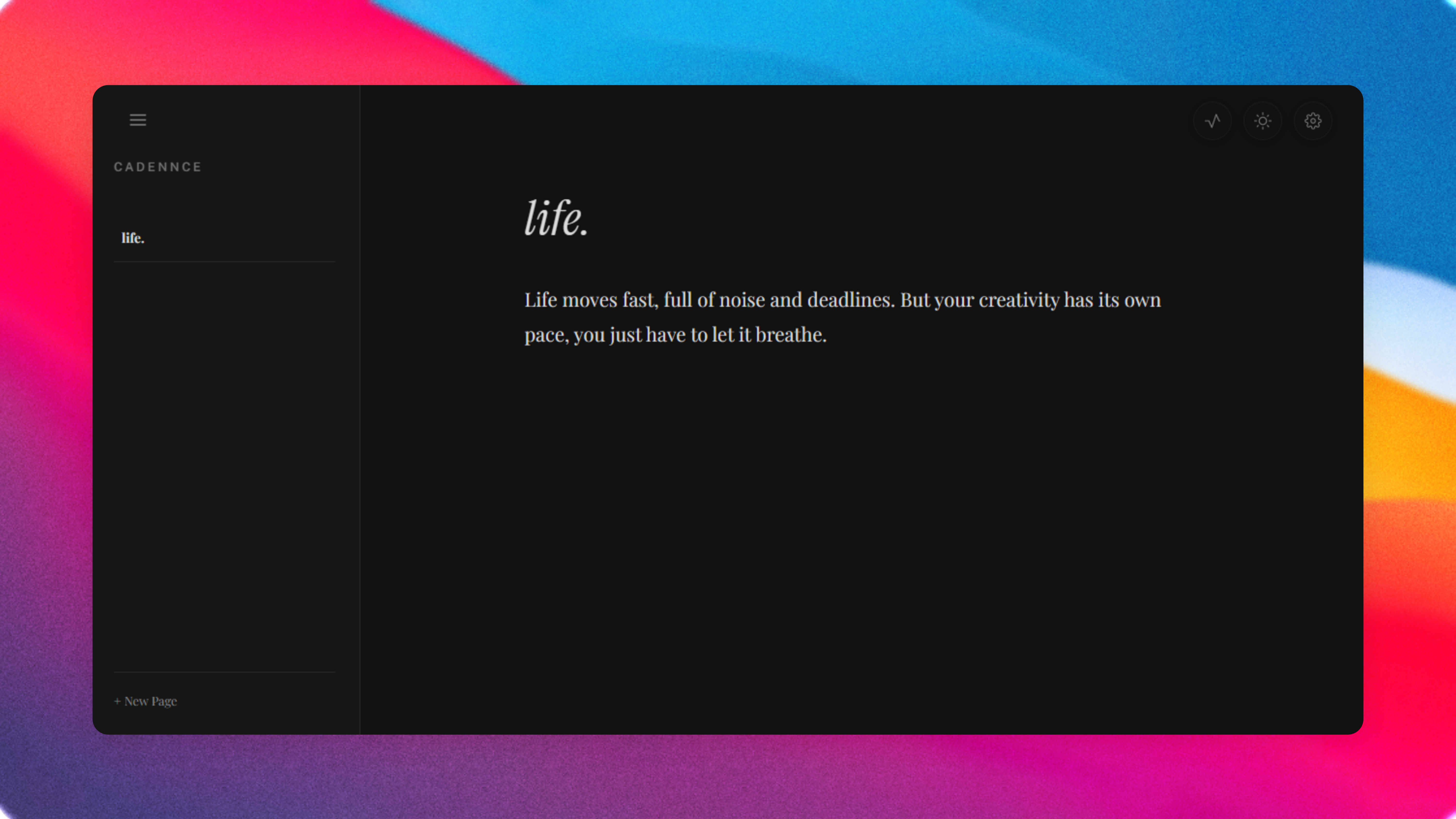 Cadennce - Main product screenshot demonstrating key features and user interface