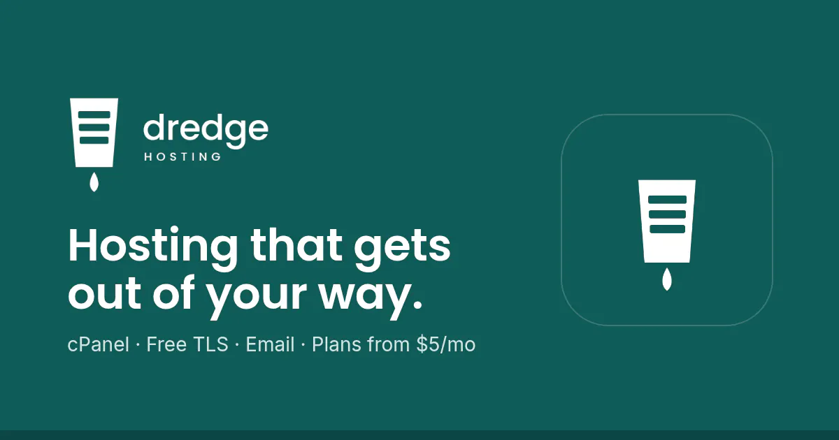 Dredge Host | Simple Web Hosting gallery image