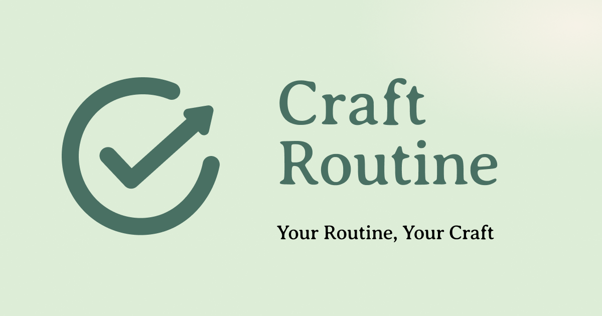 Craft Routine - Main product screenshot demonstrating key features and user interface