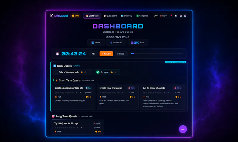 LifeQuest screenshot 2