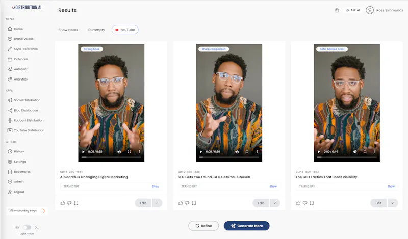 Distribution.ai screenshot 2