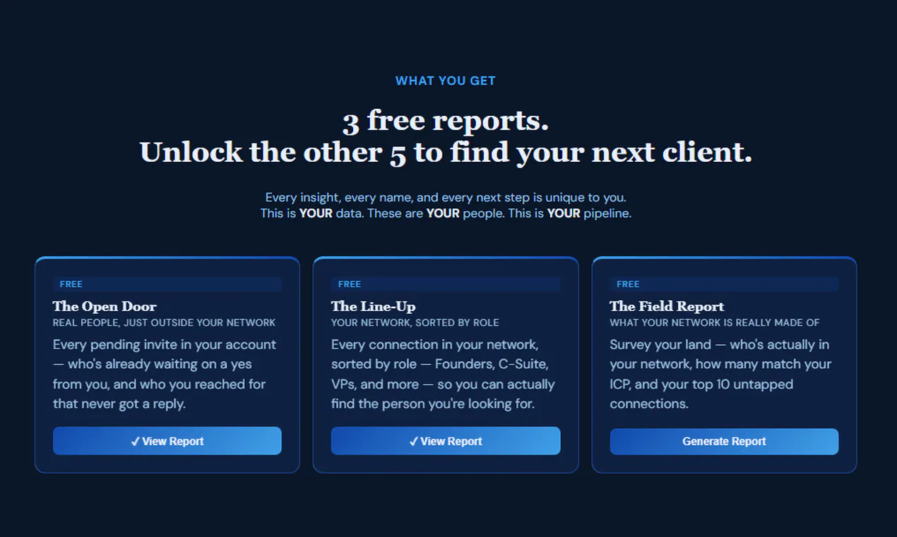 Nugget — LinkedIn Warm Outreach Tool gallery image
