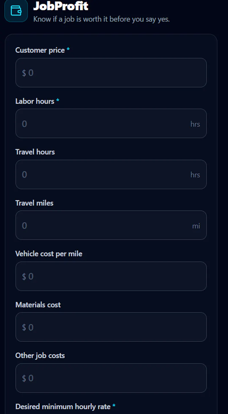 JobProfit — Is this job worth it? screenshot 1