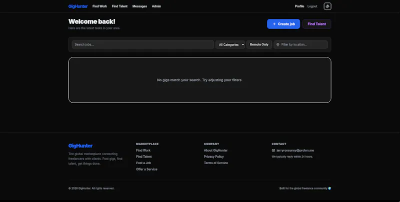 GigHunter screenshot 1