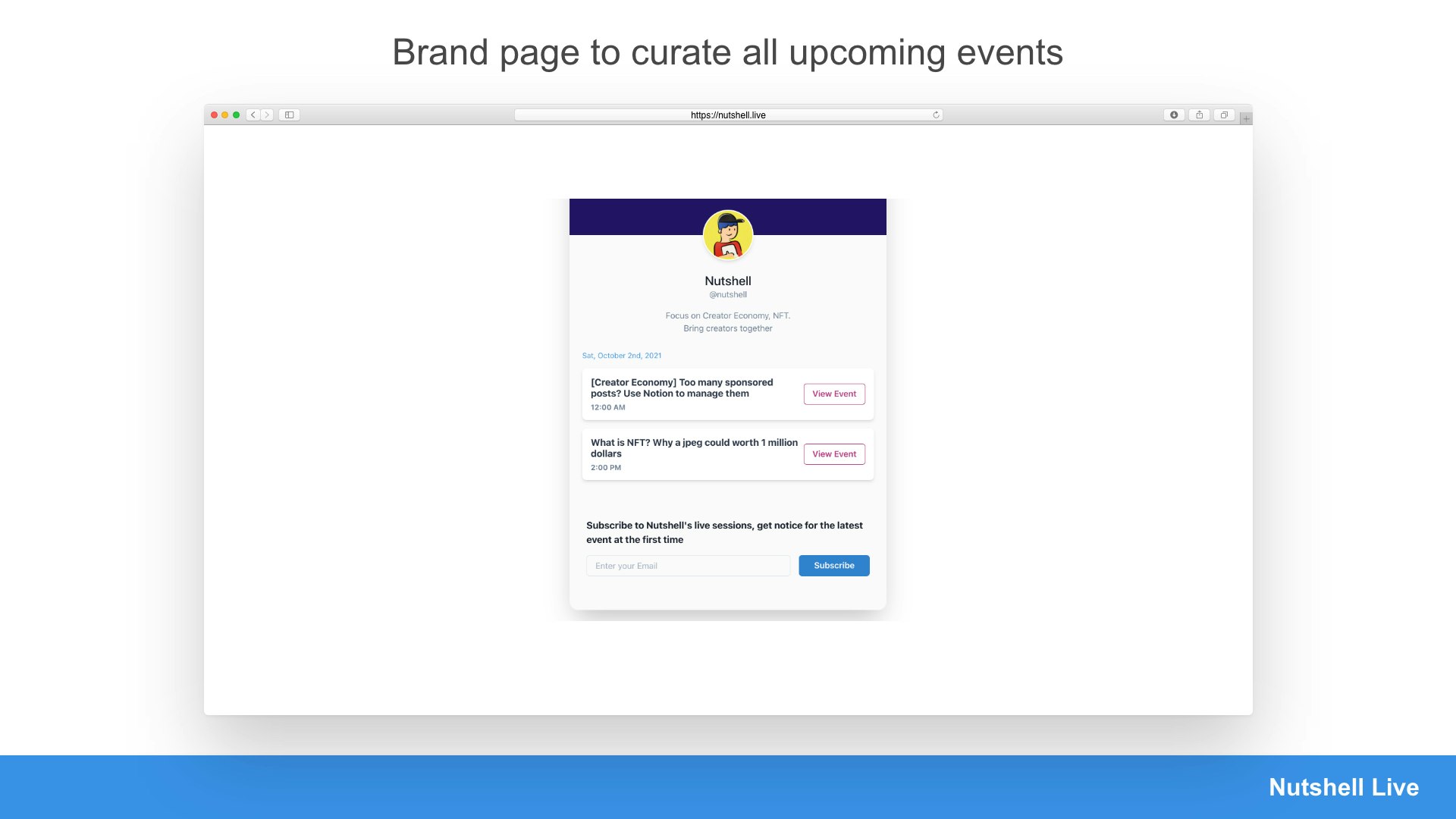 Nutshell Live gallery image