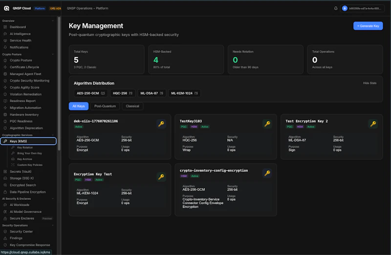 QNSP — Quantum-Native Security Platform screenshot 6