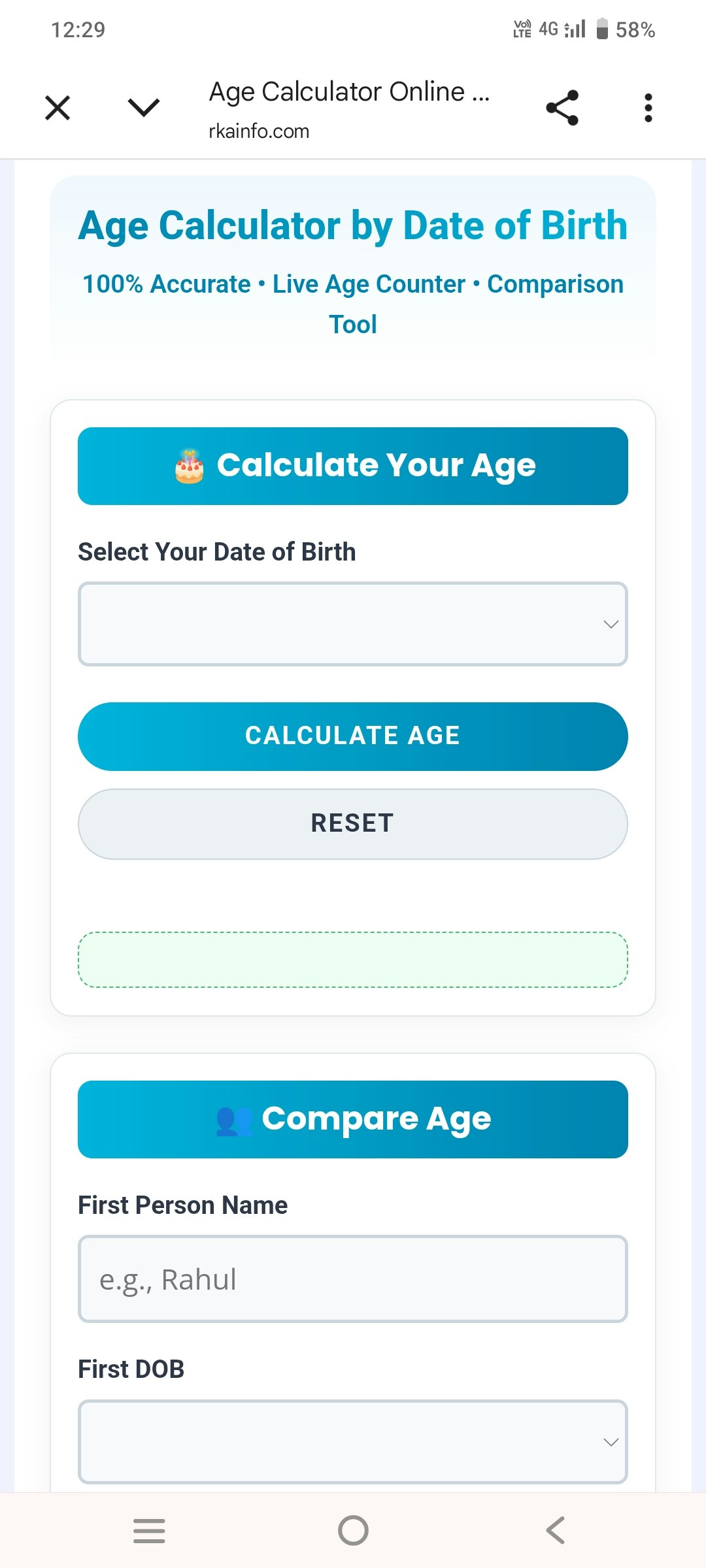 RKA INFO – Free Online Tools - Screenshot 2 showing product features and functionality