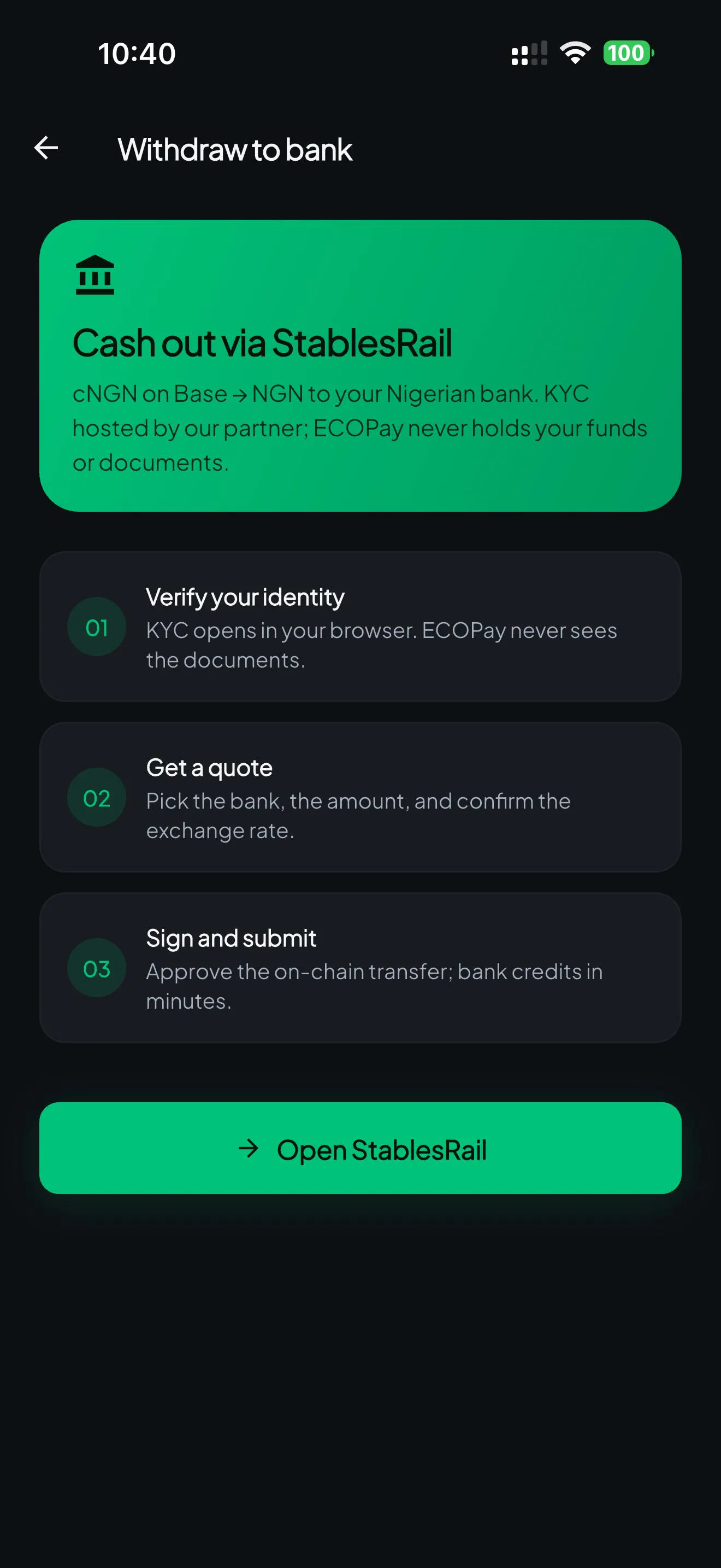 ECOPay Self-Custody Wallet gallery image