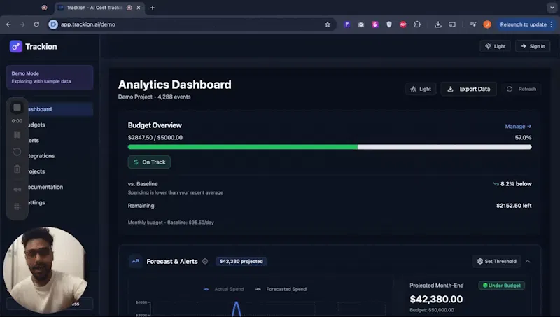 Trackion screenshot 1 (video preview)