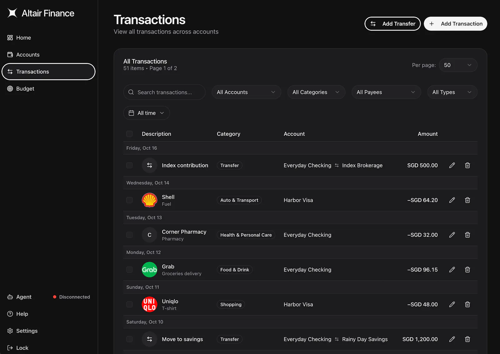 Altair Finance screenshot 3