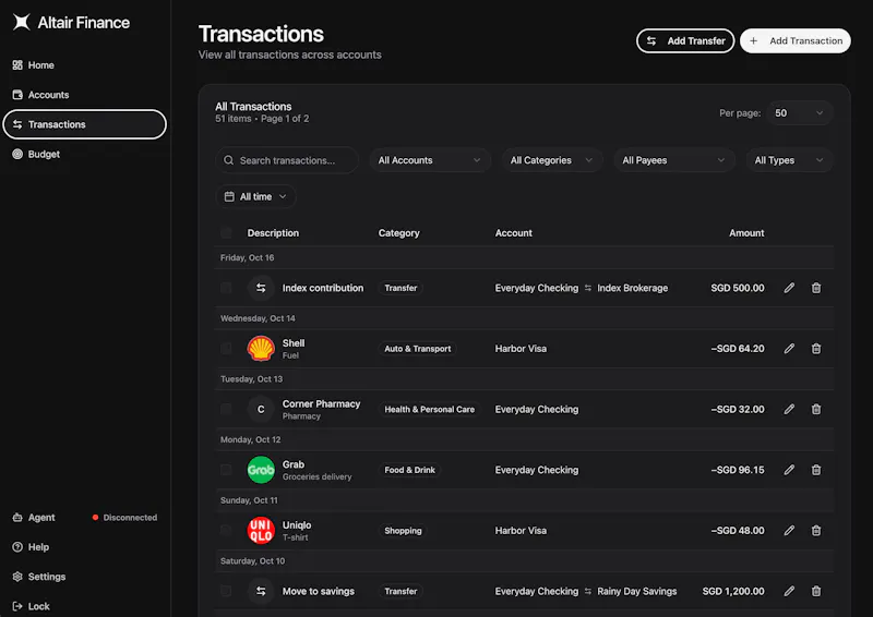 Altair Finance screenshot 3