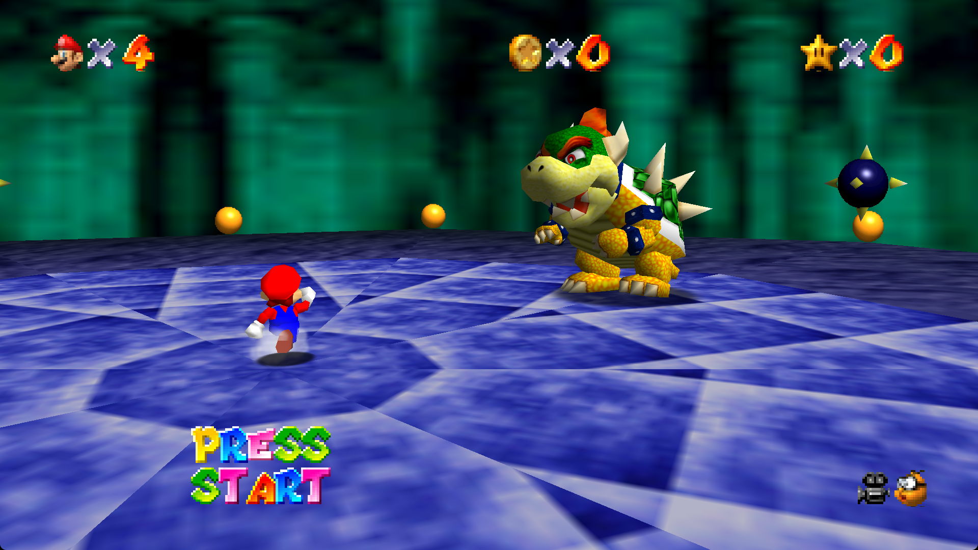 Media Super Mario 64 - Main Super Mario 64 di skrin penuh 4