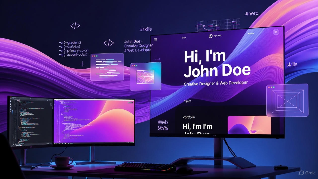 Modern Portfolio Website templates - Screenshot 5 preview