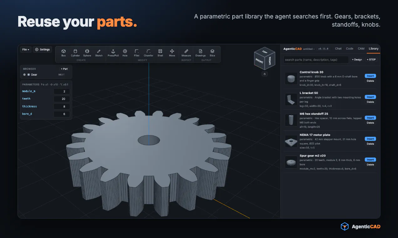 Agentic CAD gallery image