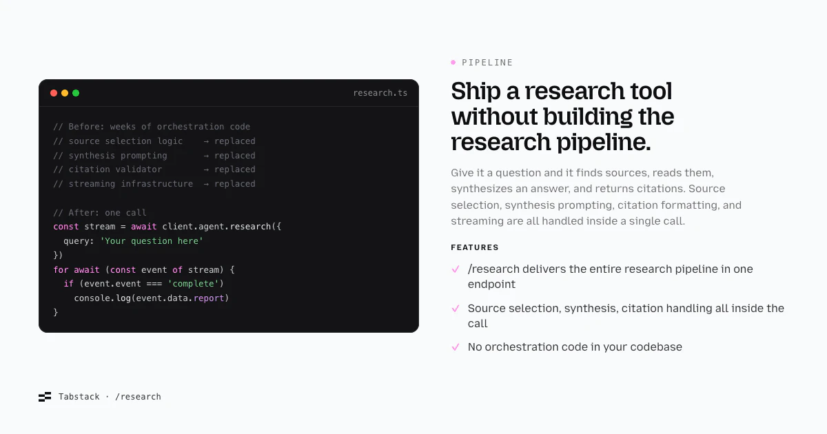 Tabstack Web Research screenshot 3