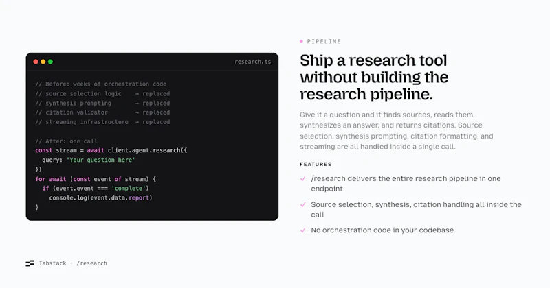Tabstack Web Research screenshot 5