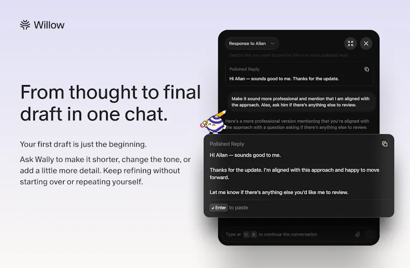 Wally by Willow screenshot 3