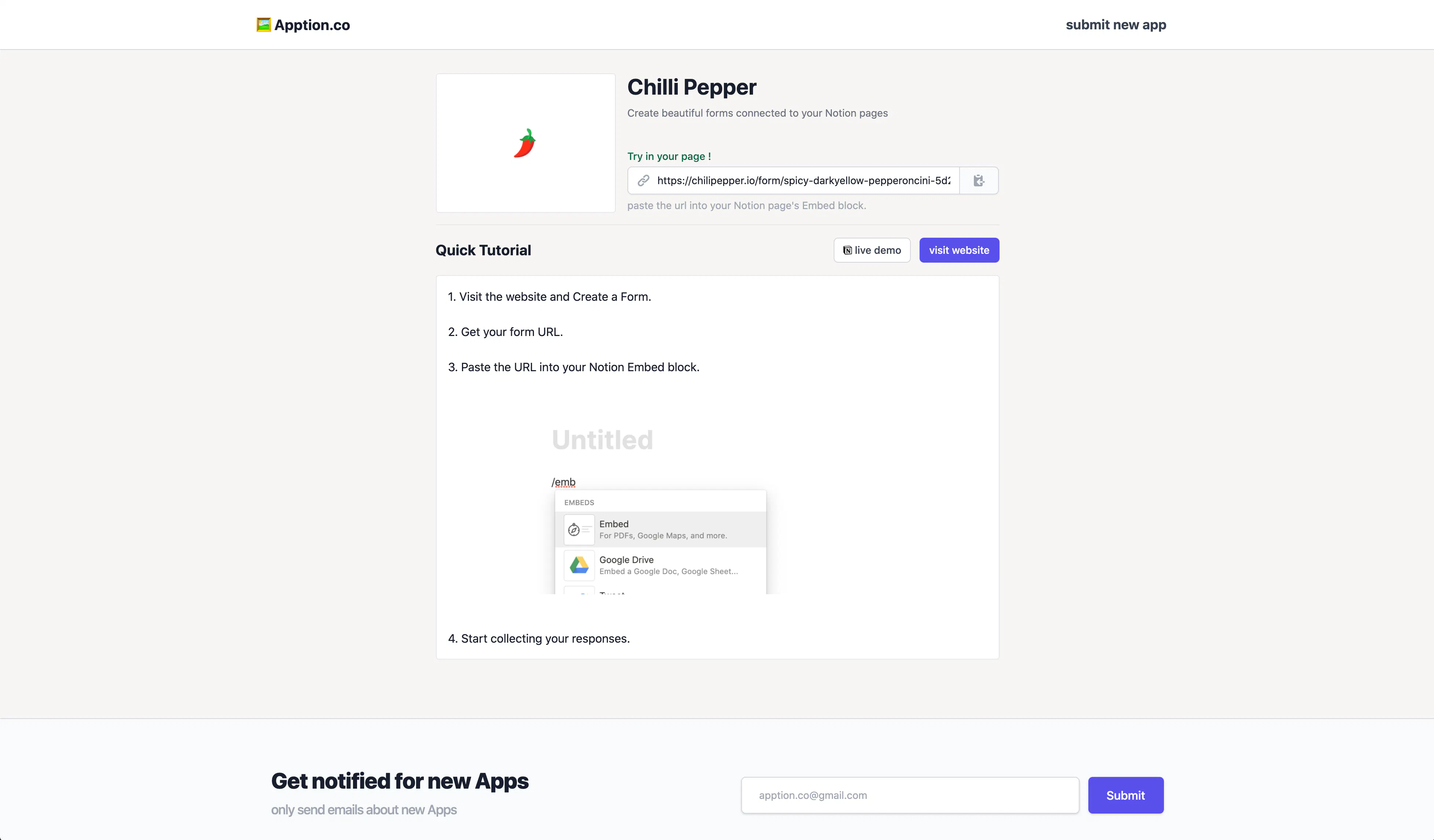 Apption for Notion: Find & learn Notion friendly embeddable mini apps ...