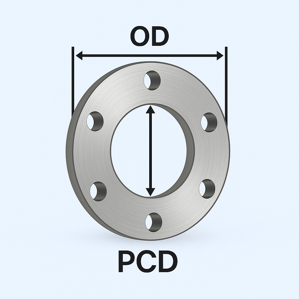 Flange identifying tool