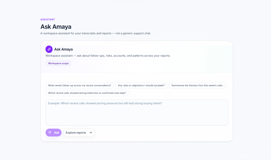 Amaya AI gallery image