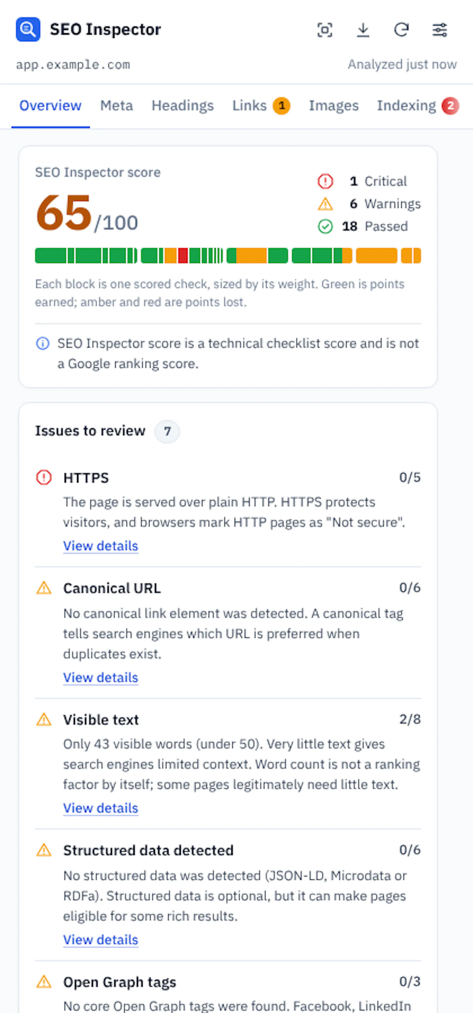 SEO Inspector screenshot 11