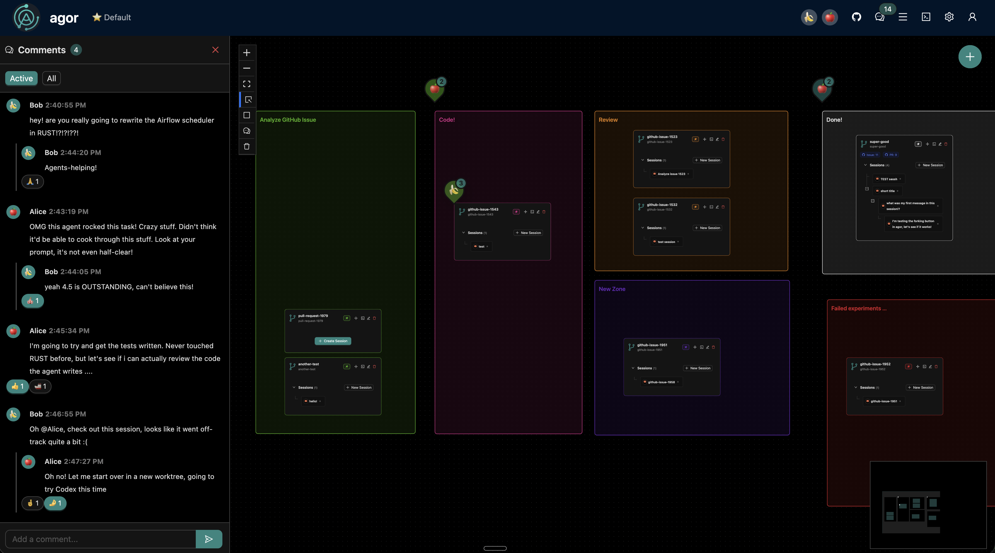 agor - Main product screenshot demonstrating key features and user interface