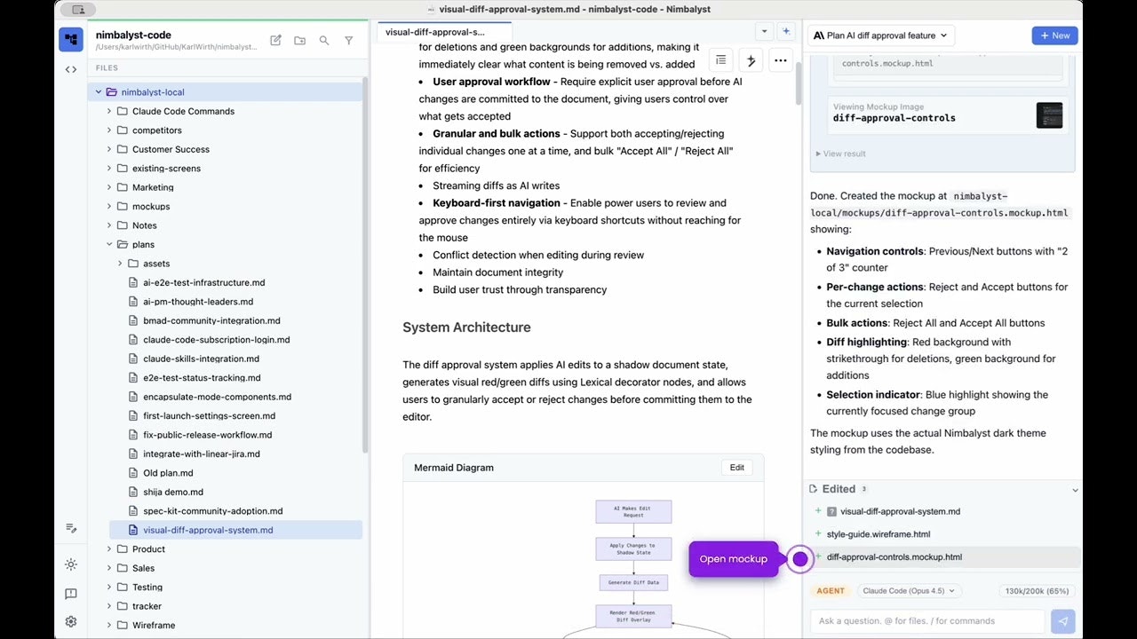 Nimbalyst Beta gallery image