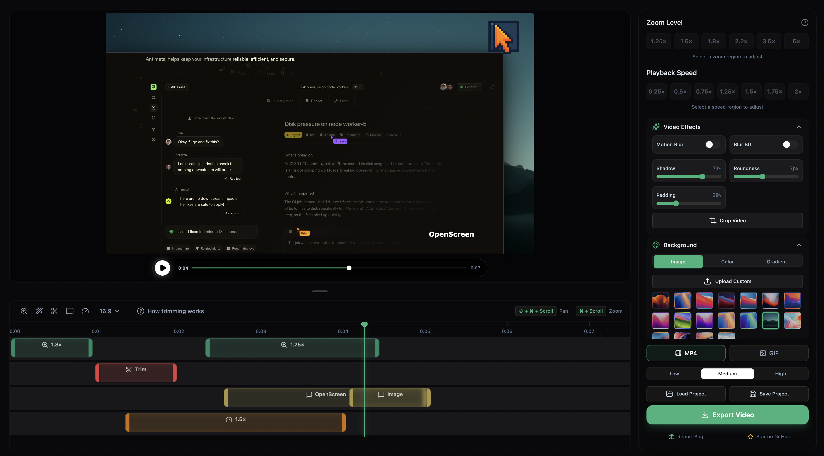 OpenScreen screenshot 2