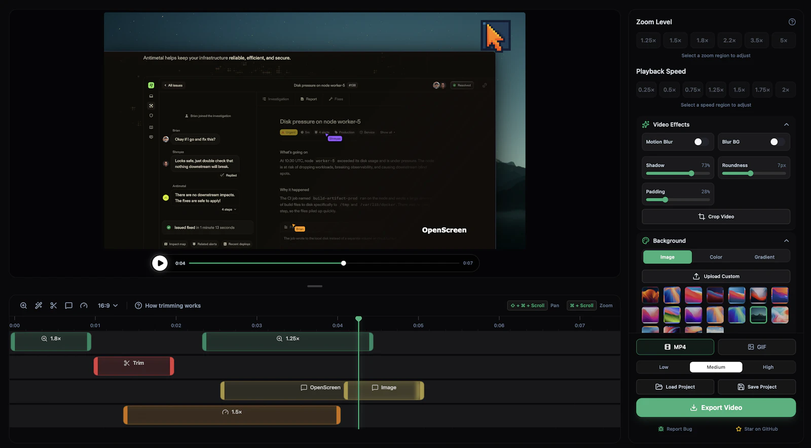 OpenScreen screenshot 2