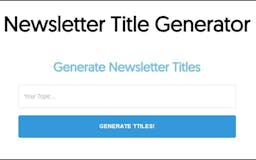 Newsletter Title Generator media 1