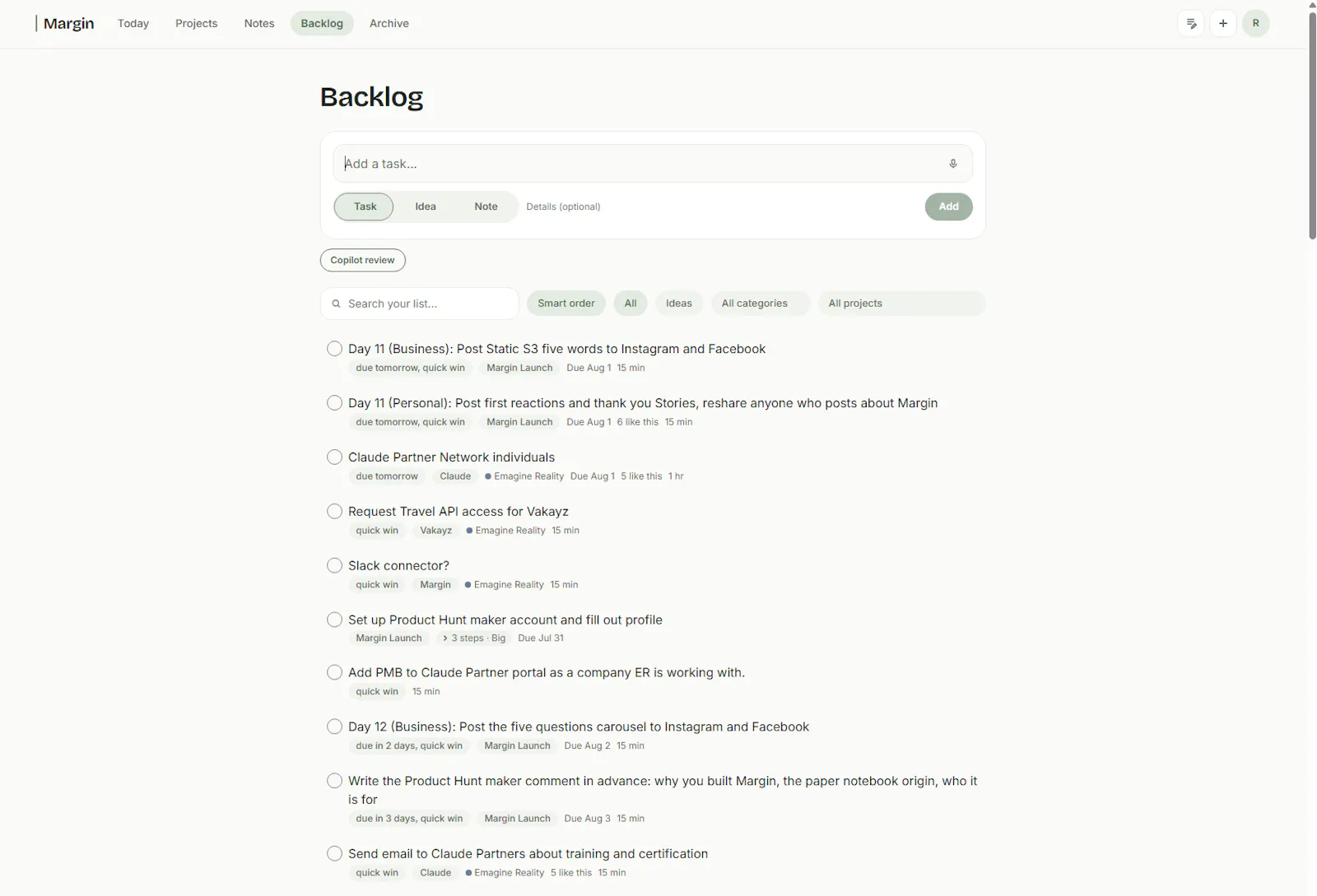 Margin screenshot 4