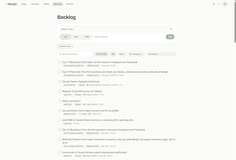 Margin screenshot 4