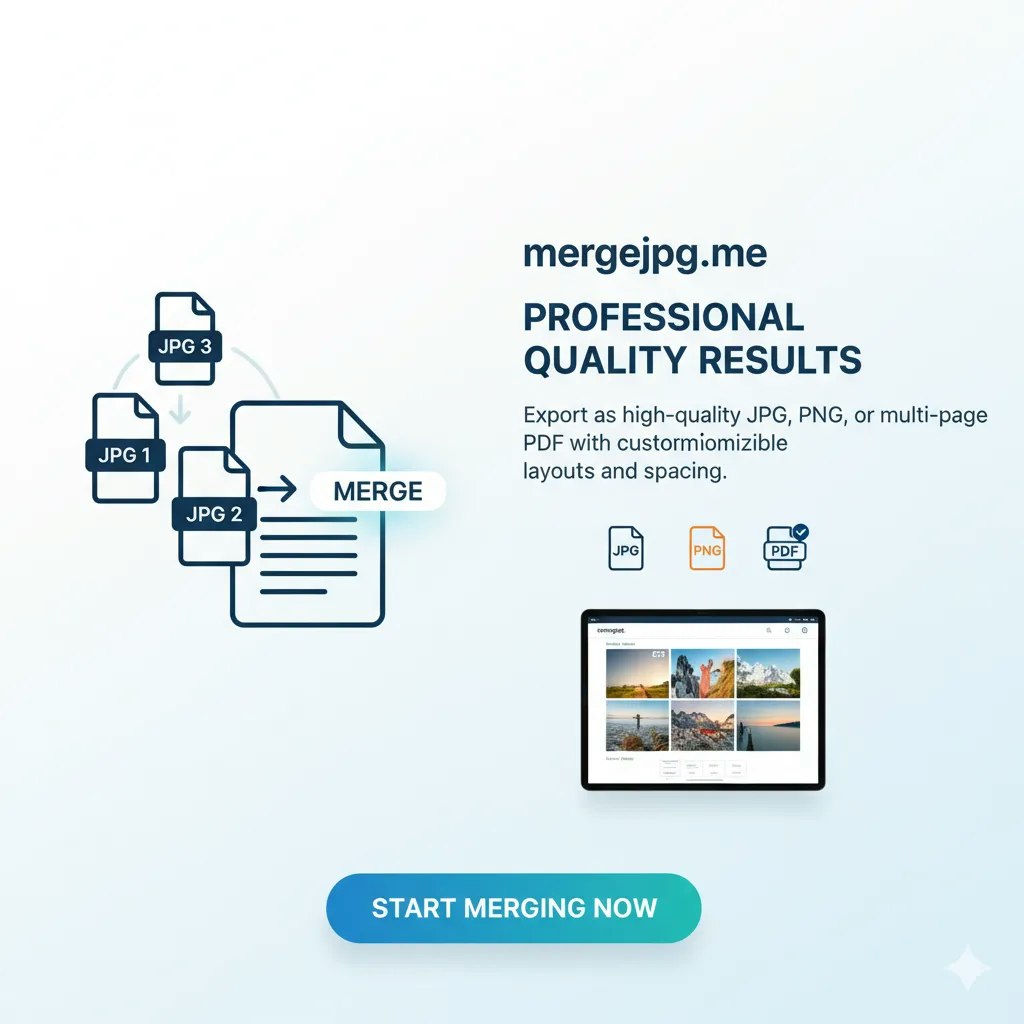 Média Fusionner JPG - Fusionner les images rapides, simples, gratuites, complètement privées en ligne. 4
