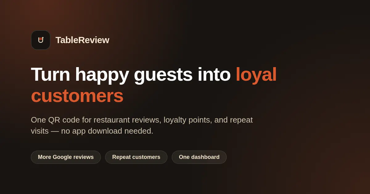 TableReview gallery image