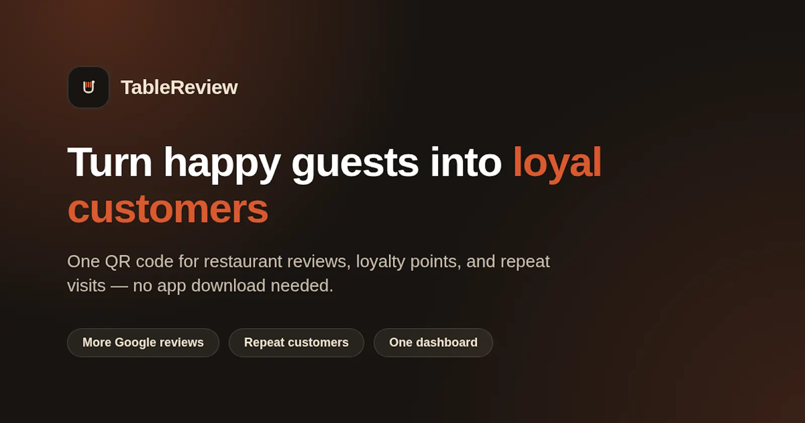 TableReview screenshot 1