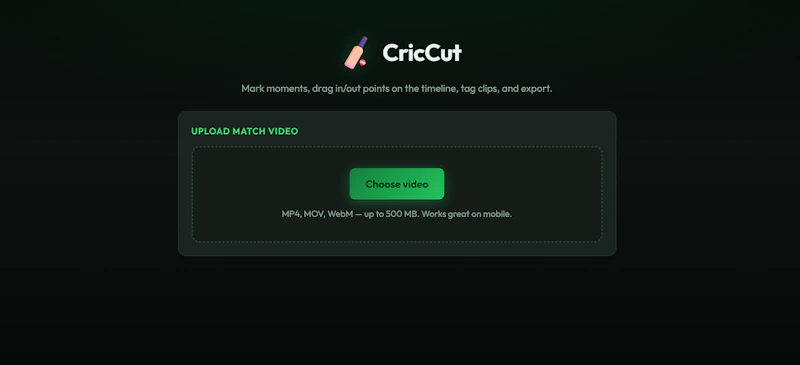 CricCut — Cricket Highlight Reel screenshot 1