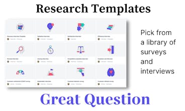 Research Templates from Great Question gallery image