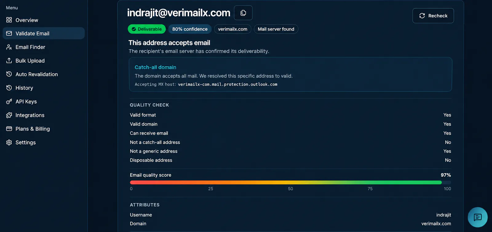 VeriMailX screenshot 7