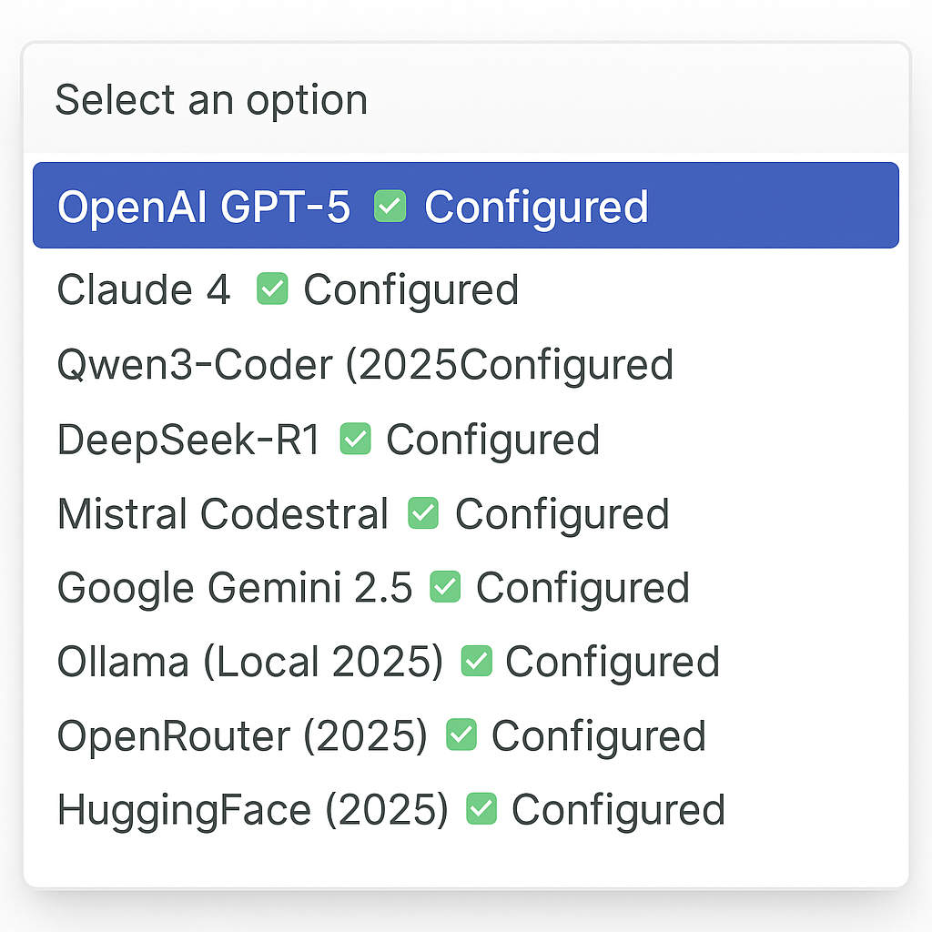 Média Vajra - Assistant de codage AI multiprovider avec routage de modèle intelligent 2