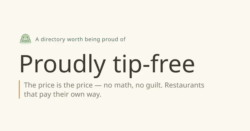 Proudly Tip-Free screenshot 1