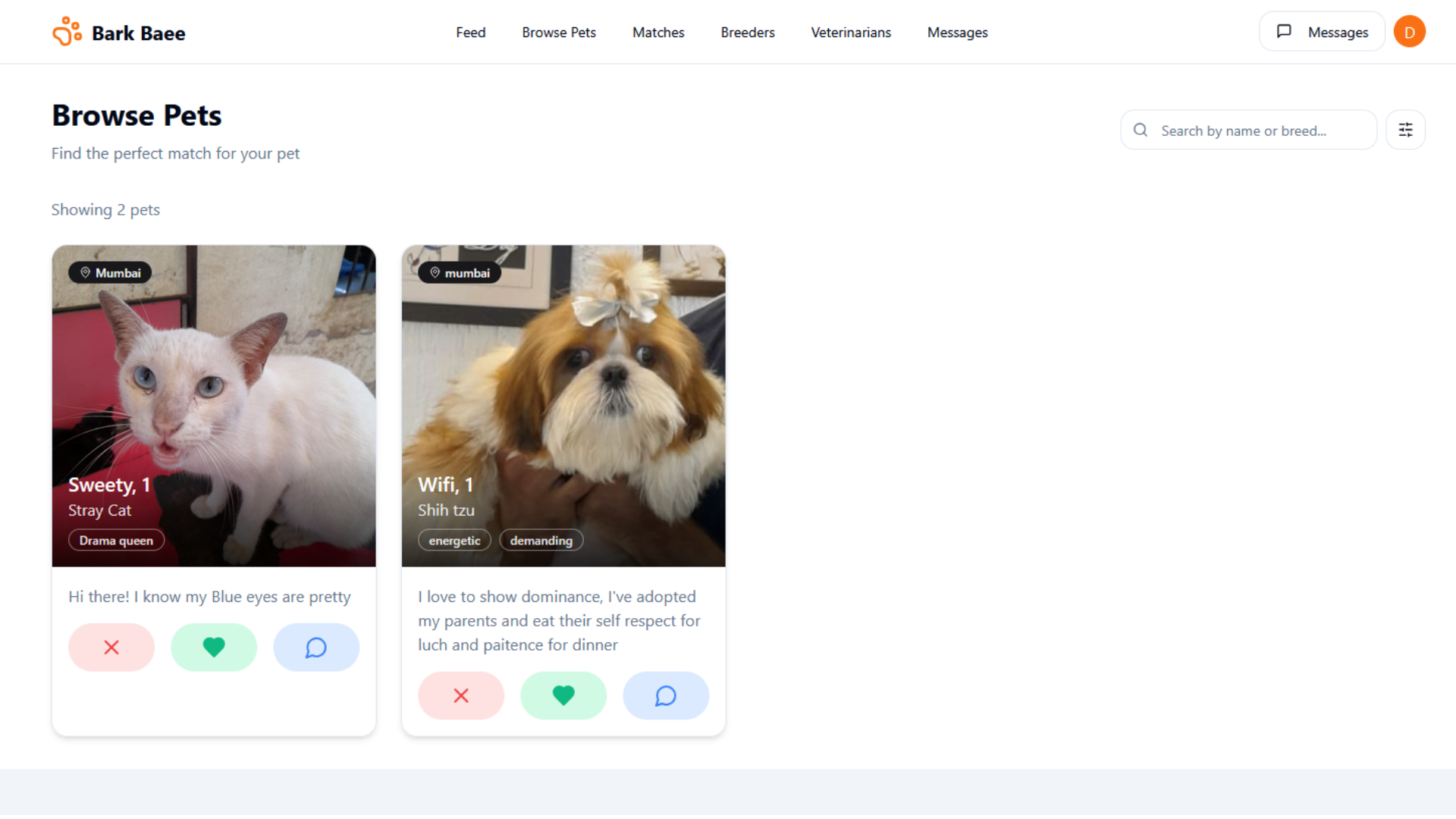 Mídia 3 de Casca Baee - Mídia social para animais de estimação com recursos pawsome