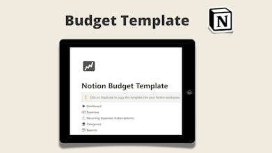 Notion Budget and Subscription Tracker gallery image