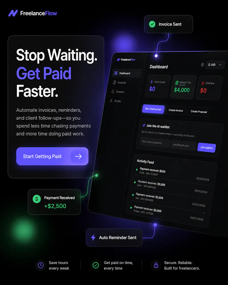 FreelanceFlow — From Client to Paid screenshot 3