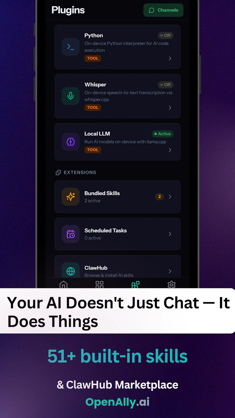 OpenAlly.ai Agent for Android  screenshot 10