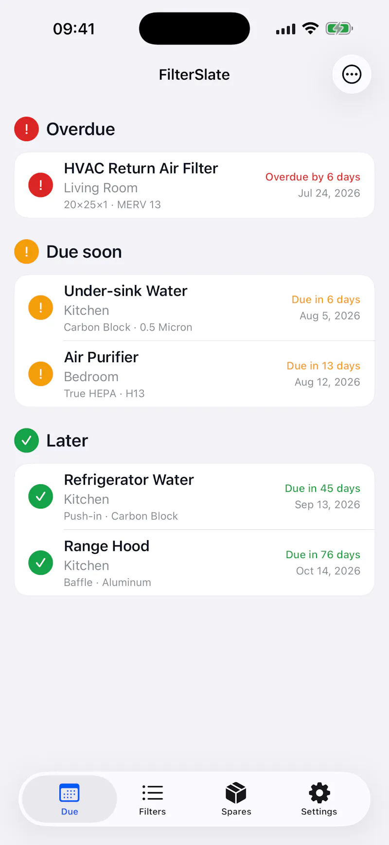 FilterSlate screenshot 1