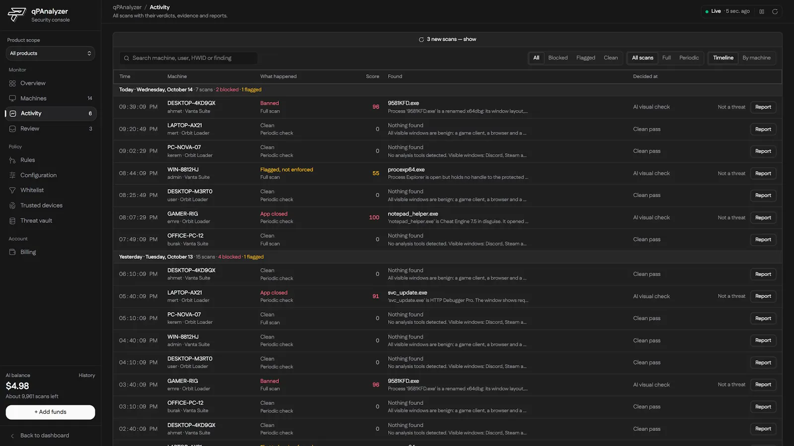 qPAnalyzer by PapelShip screenshot 5