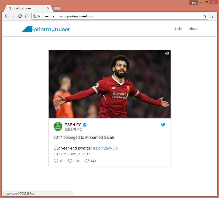 printmytweet gallery image