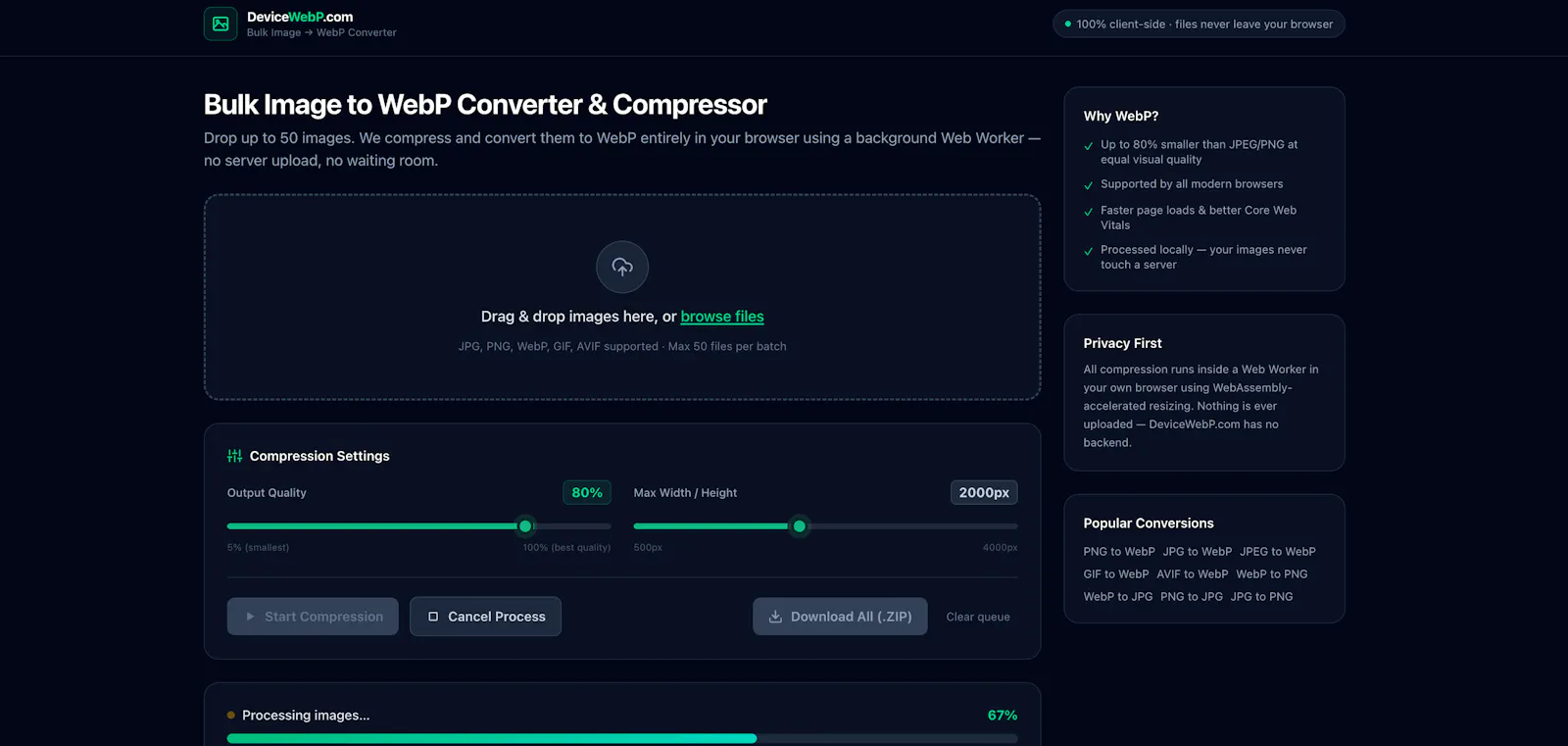 DeviceWebP screenshot 2