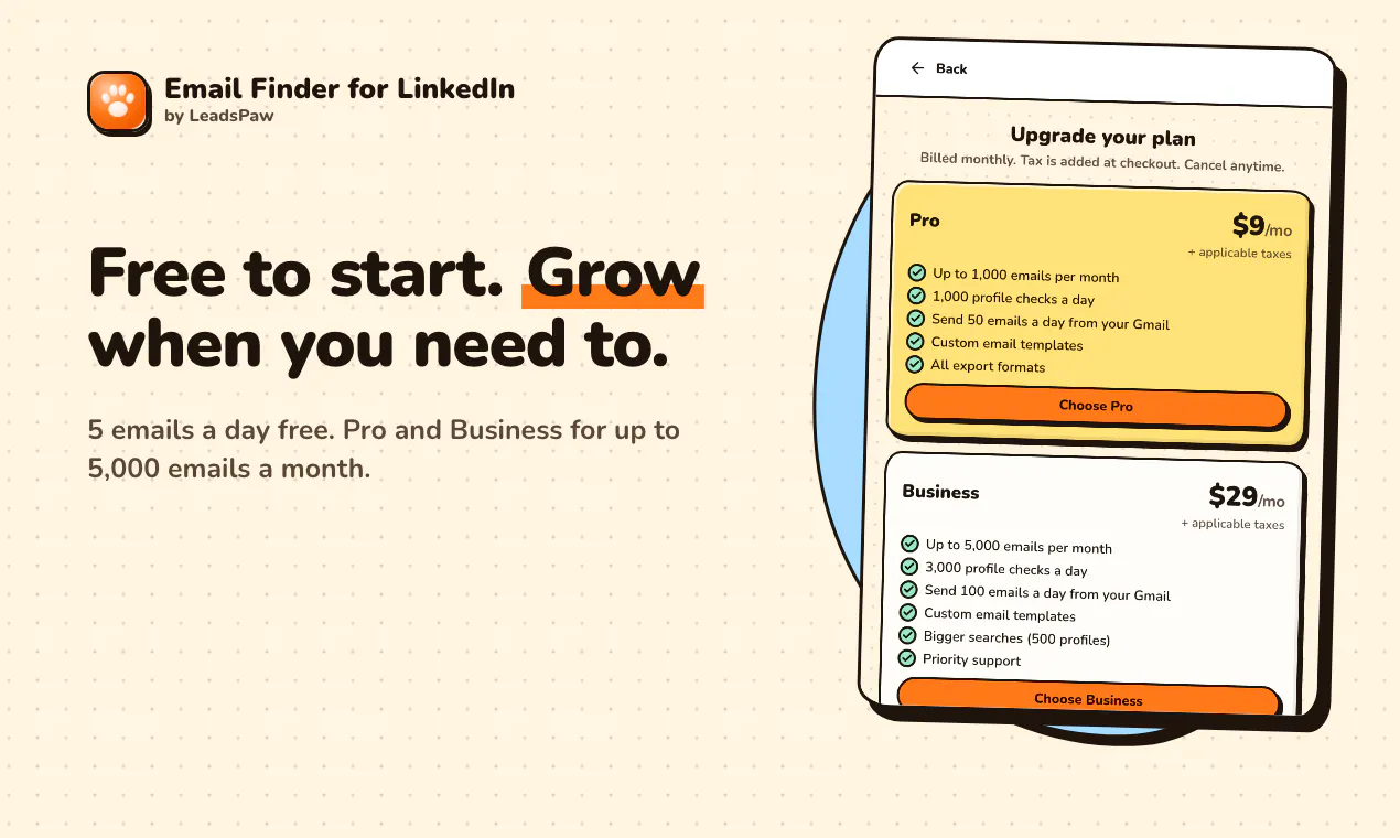 Email Finder for LinkedIn - LeadsPaw gallery image